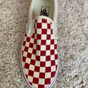 Brand new red checkered vans